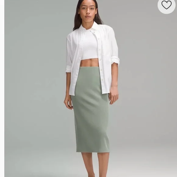 Lululemon Softstreme Highrise Midi Skirt - Picture 1 of 9